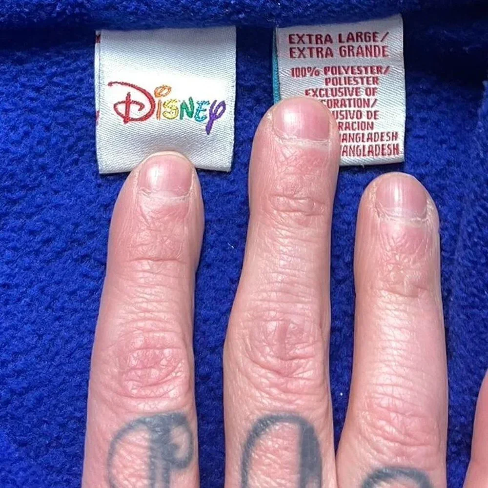 Vintage Disney Gorp Type Style Fleece 1/4 Zip Sweater - Picture 5 of 6